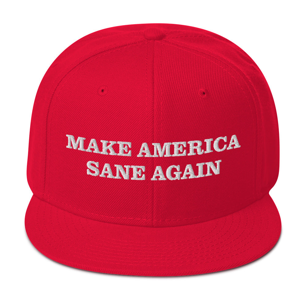 Make America Sane Again Snapback Hat